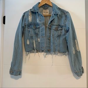 Bluenotes | Distressed Crop Jean Jacket